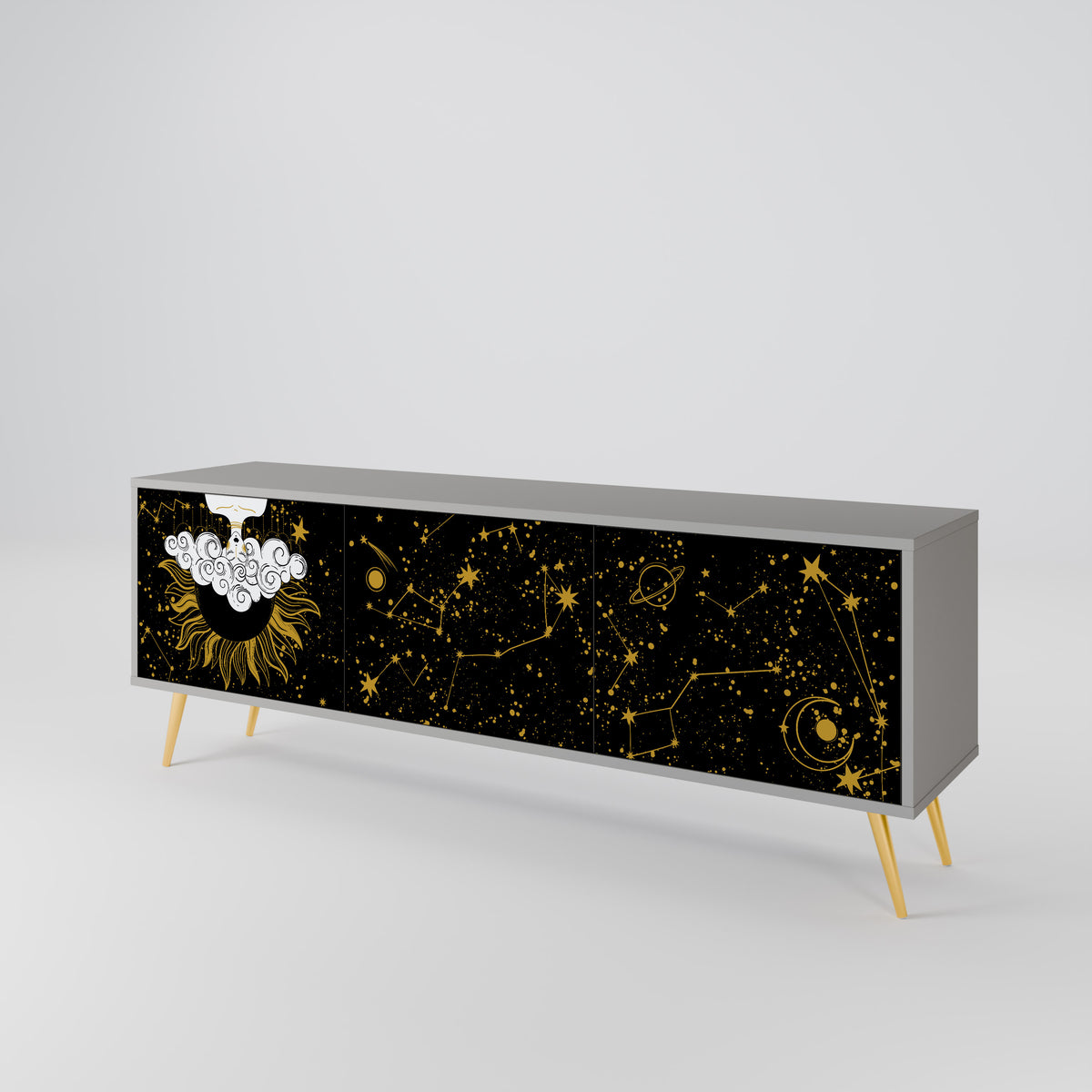 STELLAR CONSTELLATIONS Móvel de TV de 3 Portas