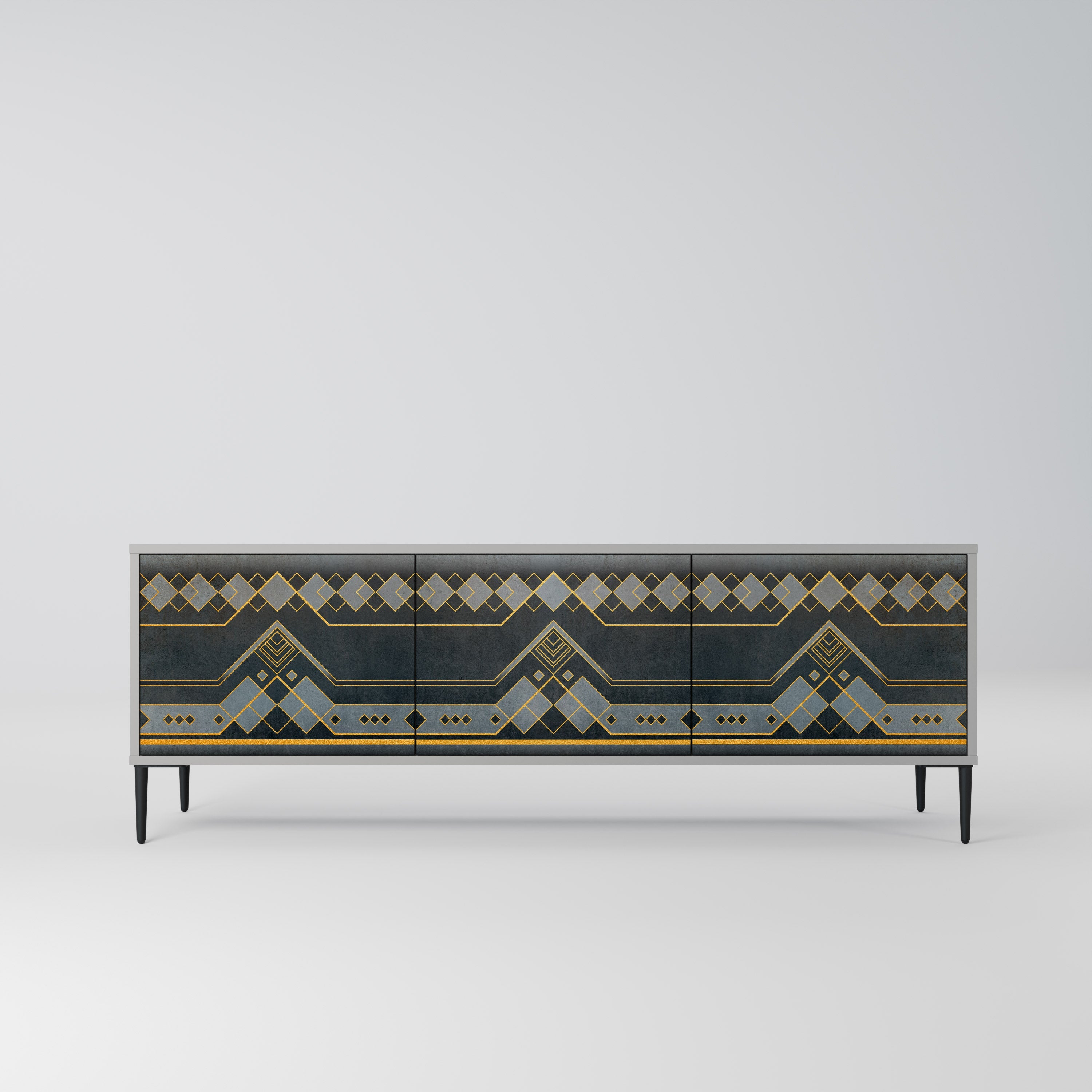 ROYAL ORDINARINESS Móvel de TV com 3 Portas em Acabamento Cinzento