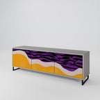 INDEPENDENT BORDER Móvel de TV com 3 Portas em Acabamento Cinzento