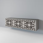 MONOCHROME NEXUS Móvel de TV com 3 Portas em Acabamento Cinzento