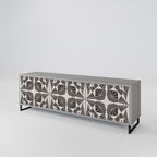 MONOCHROME NEXUS Móvel de TV com 3 Portas em Acabamento Cinzento