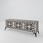 MONOCHROME NEXUS Móvel de TV com 3 Portas em Acabamento Cinzento