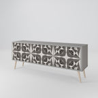 MONOCHROME NEXUS Móvel de TV com 3 Portas em Acabamento Cinzento