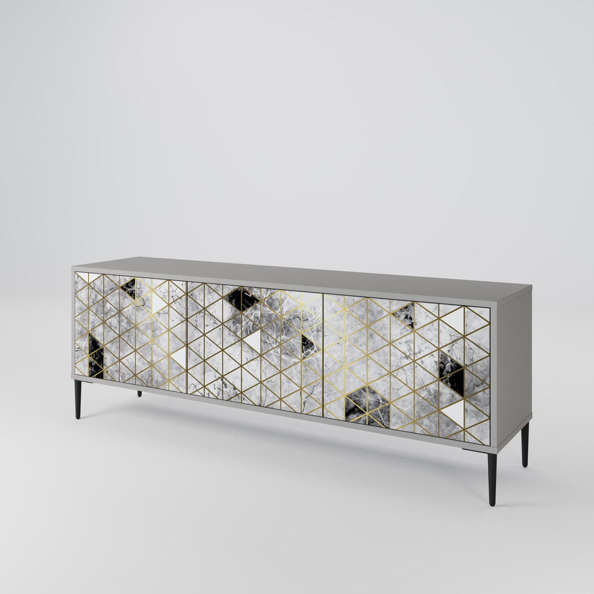 ASHEN ARIA 3-Door TV Cabinet