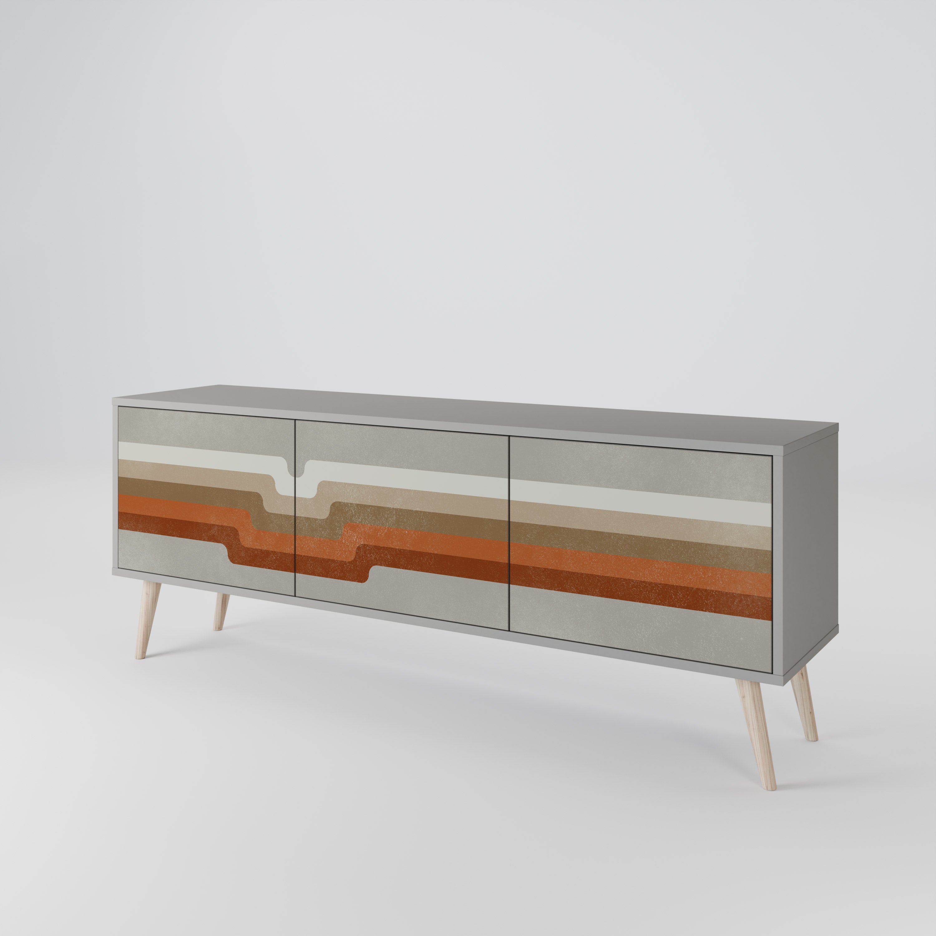 PECULIAR TRAIL 3-Door TV Cabinet