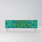 NOSTALGIC MEMORIES Móvel de TV com 3 Portas em Acabamento Cinzento