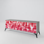 KALEIDOSCOPIC CUBISM Móvel de TV com 3 Portas em Acabamento Cinzento