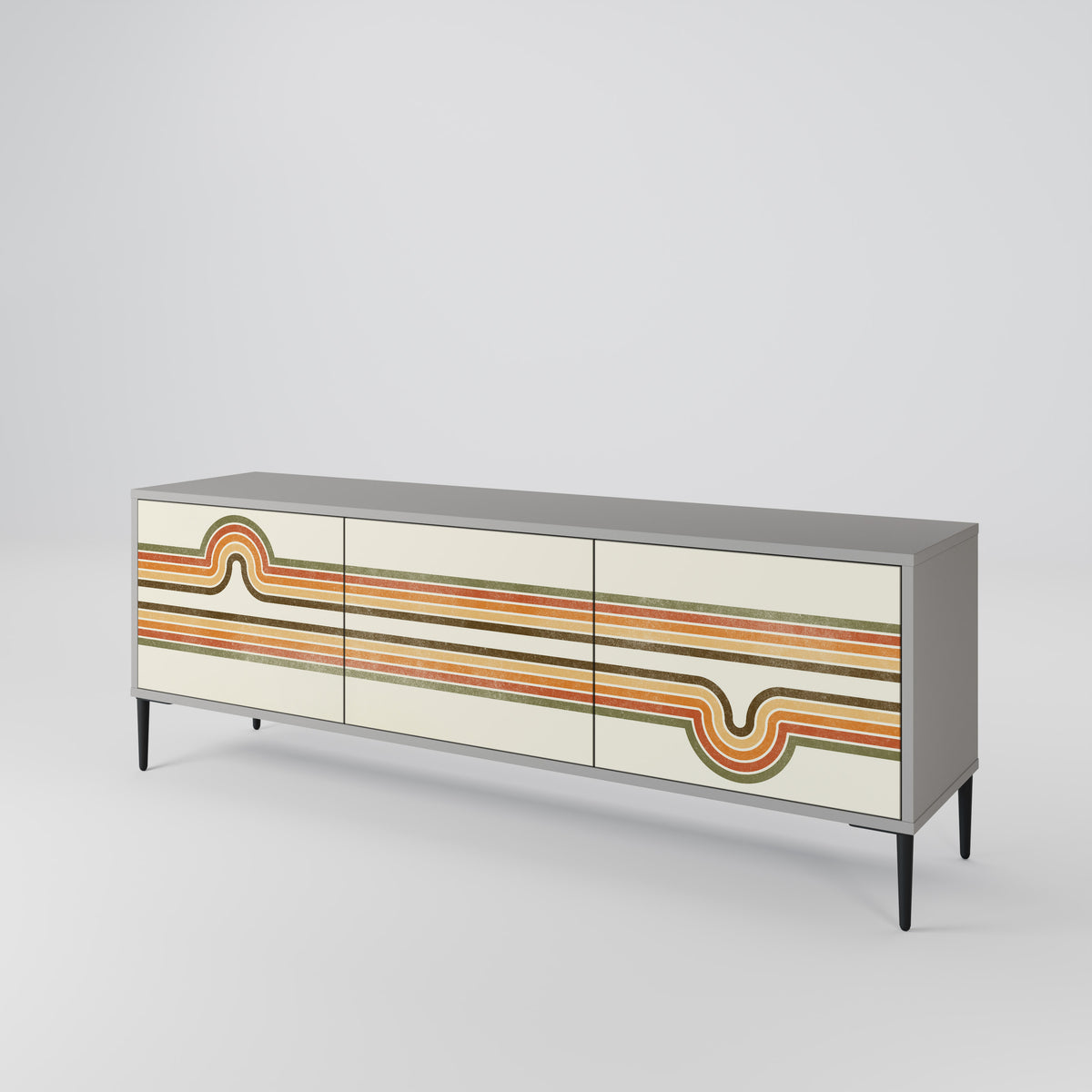 EXCEPTIONAL STREAM 3-Door TV Cabinet