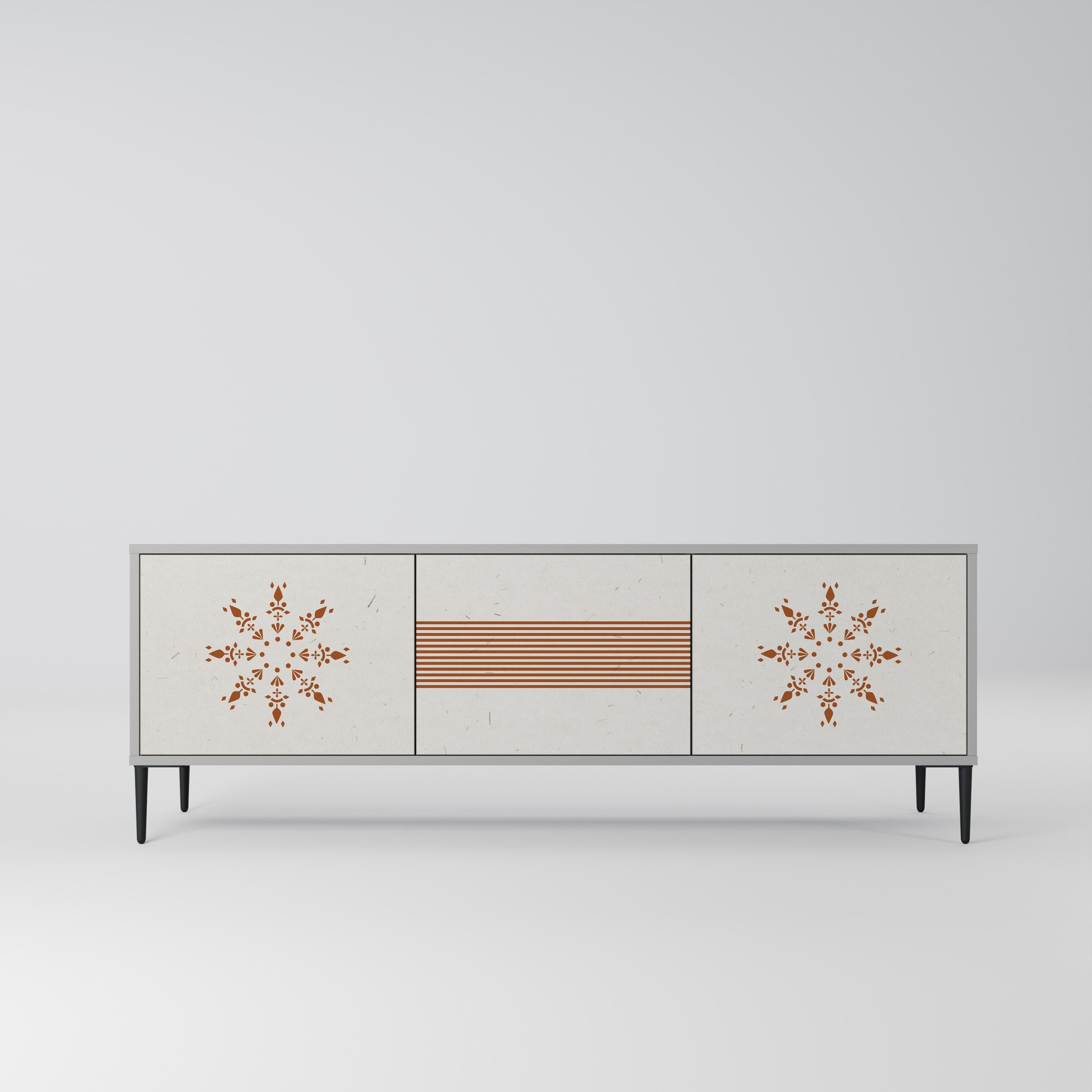 DAILY HARMONY Móvel de TV com 3 Portas em Acabamento Cinzento