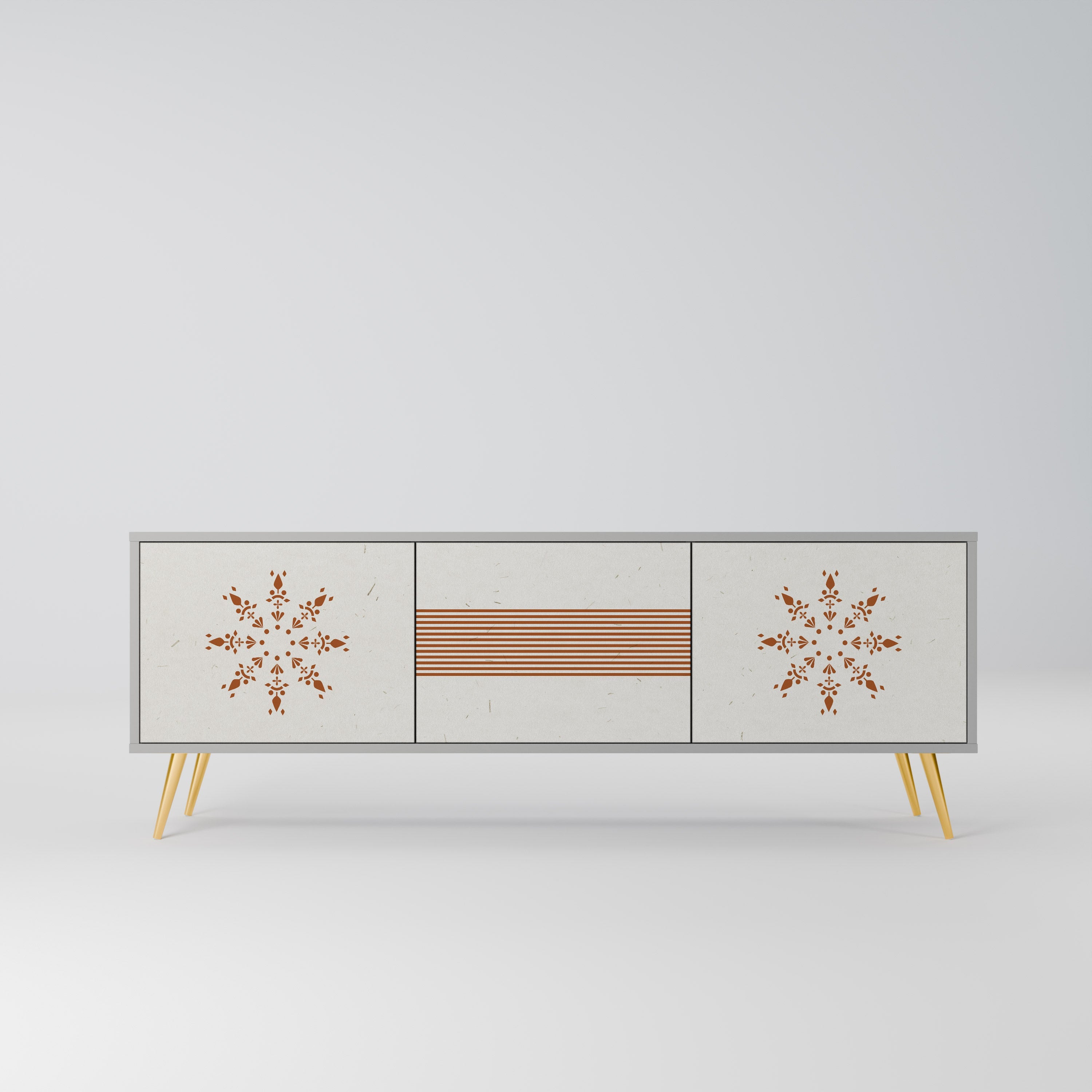 DAILY HARMONY Móvel de TV com 3 Portas em Acabamento Cinzento