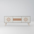 DAILY HARMONY Móvel de TV com 3 Portas em Acabamento Cinzento