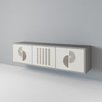 HARMONY ESSENCE Móvel de TV com 3 Portas em Acabamento Cinzento