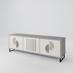 HARMONY ESSENCE Móvel de TV com 3 Portas em Acabamento Cinzento