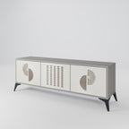 HARMONY ESSENCE Móvel de TV com 3 Portas em Acabamento Cinzento