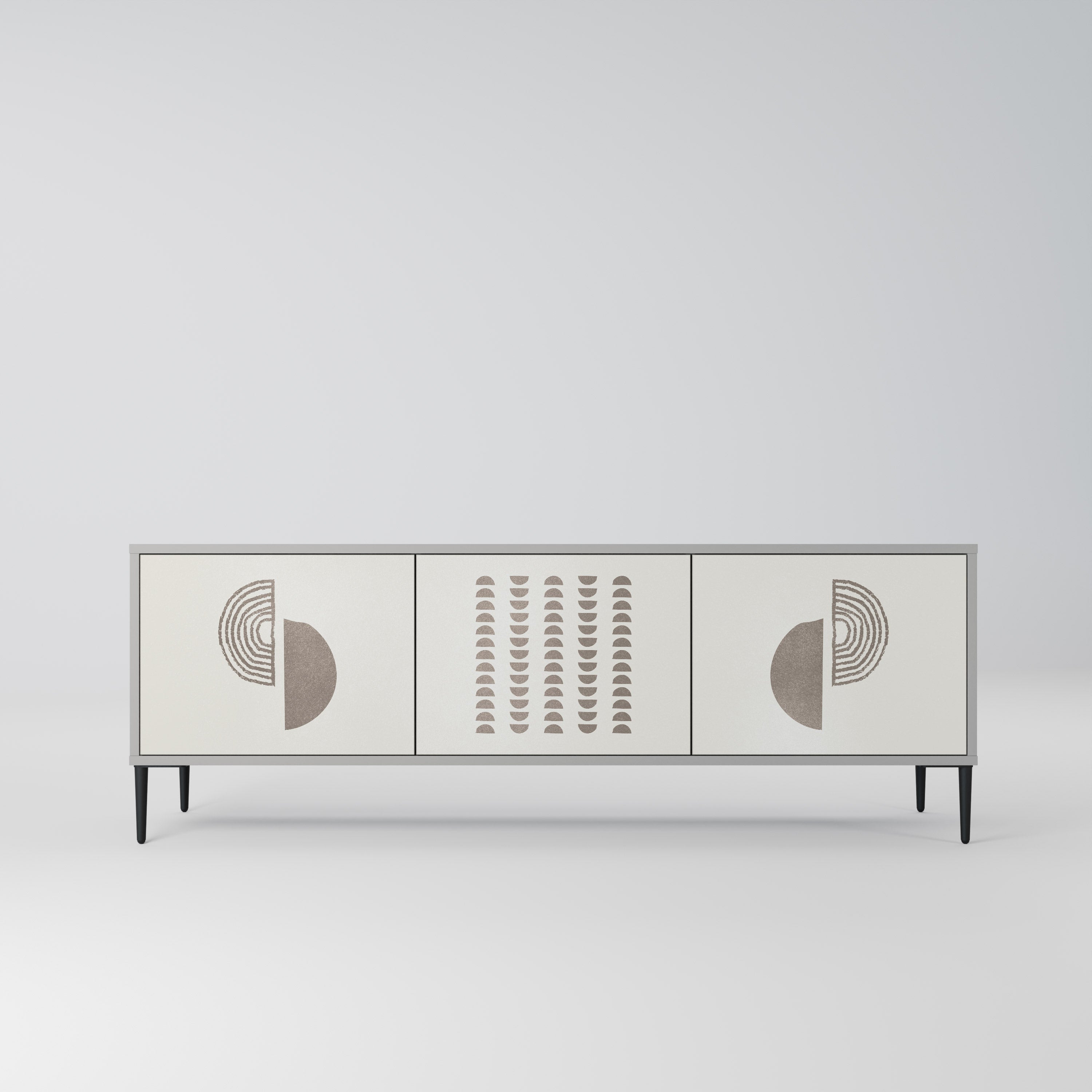 HARMONY ESSENCE Móvel de TV com 3 Portas em Acabamento Cinzento