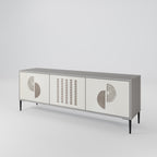 HARMONY ESSENCE Móvel de TV com 3 Portas em Acabamento Cinzento