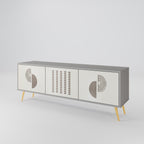 HARMONY ESSENCE Móvel de TV com 3 Portas em Acabamento Cinzento