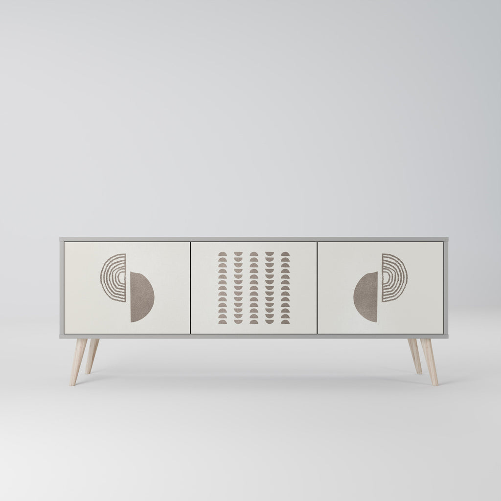 HARMONY ESSENCE Móvel de TV com 3 Portas em Acabamento Cinzento