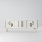 HARMONY ESSENCE Móvel de TV com 3 Portas em Acabamento Cinzento