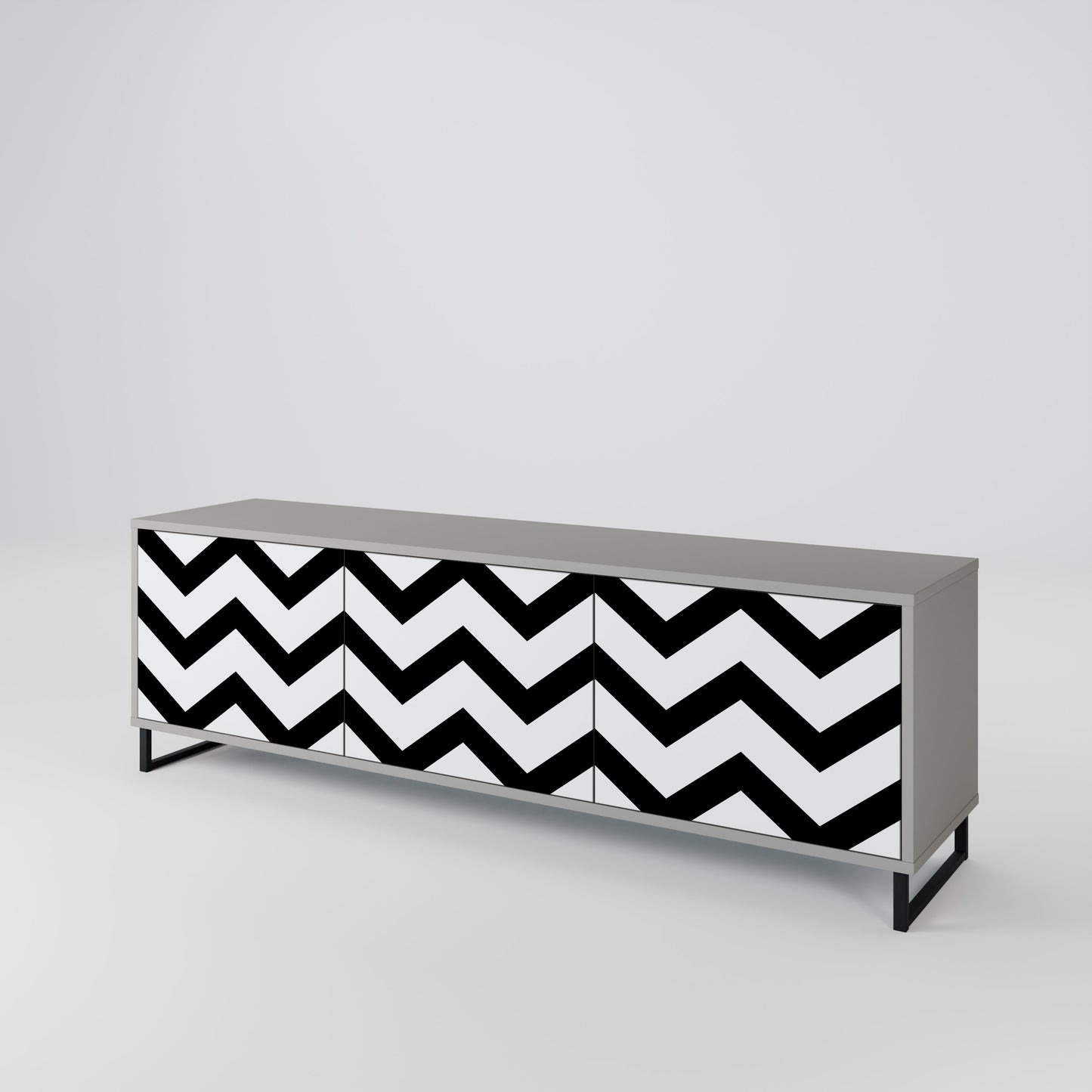 CLASSIC ZIG ZAG Móvel de TV de 3 Portas