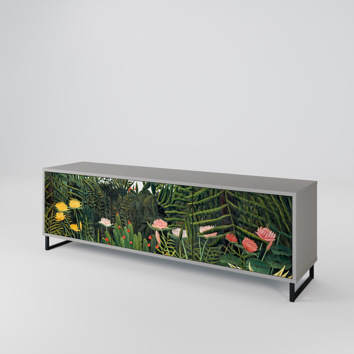 VIRGIN FOREST WITH SUNSET 3-Door TV Cabinet