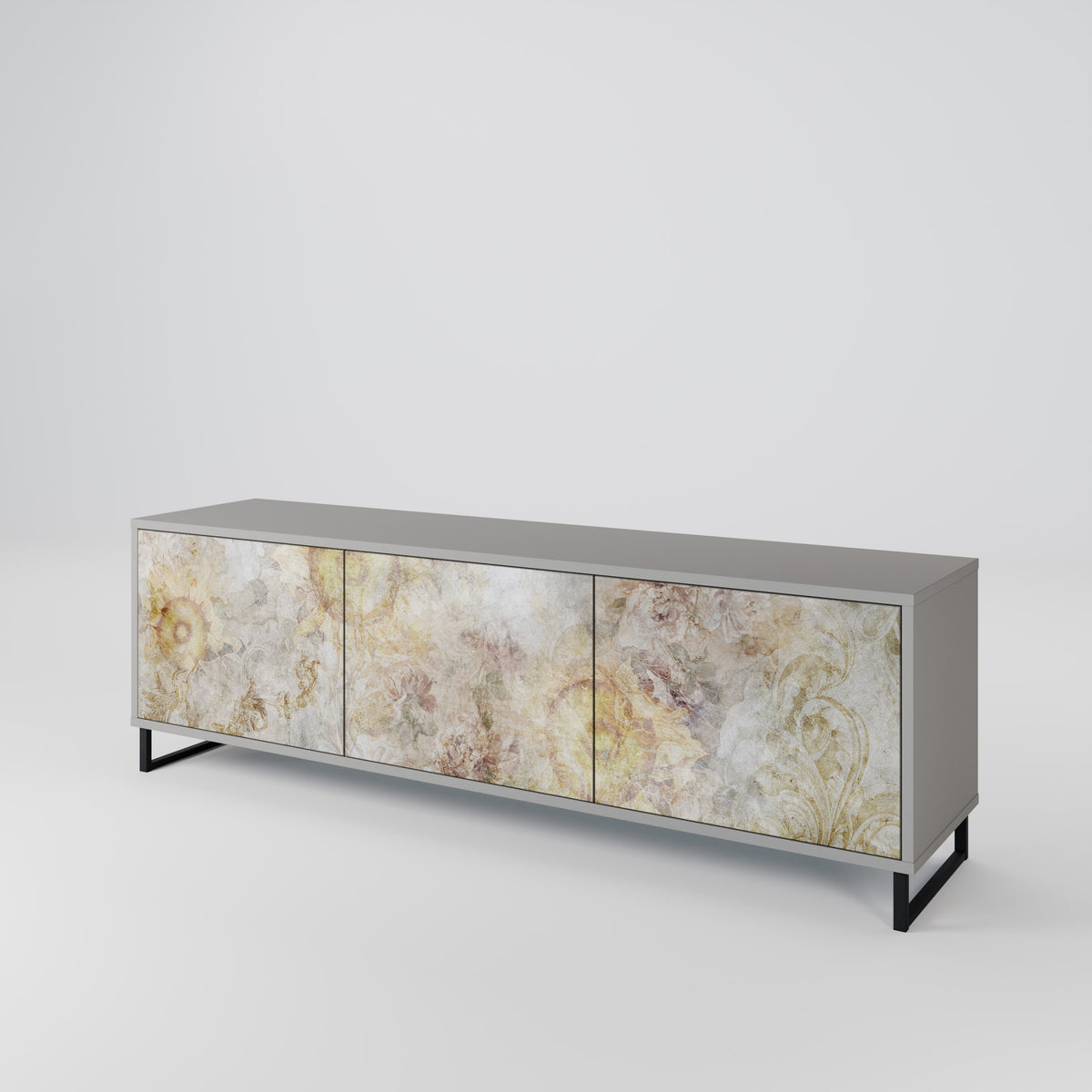 SUNFLOWER BLUR 3-Door TV Cabinet