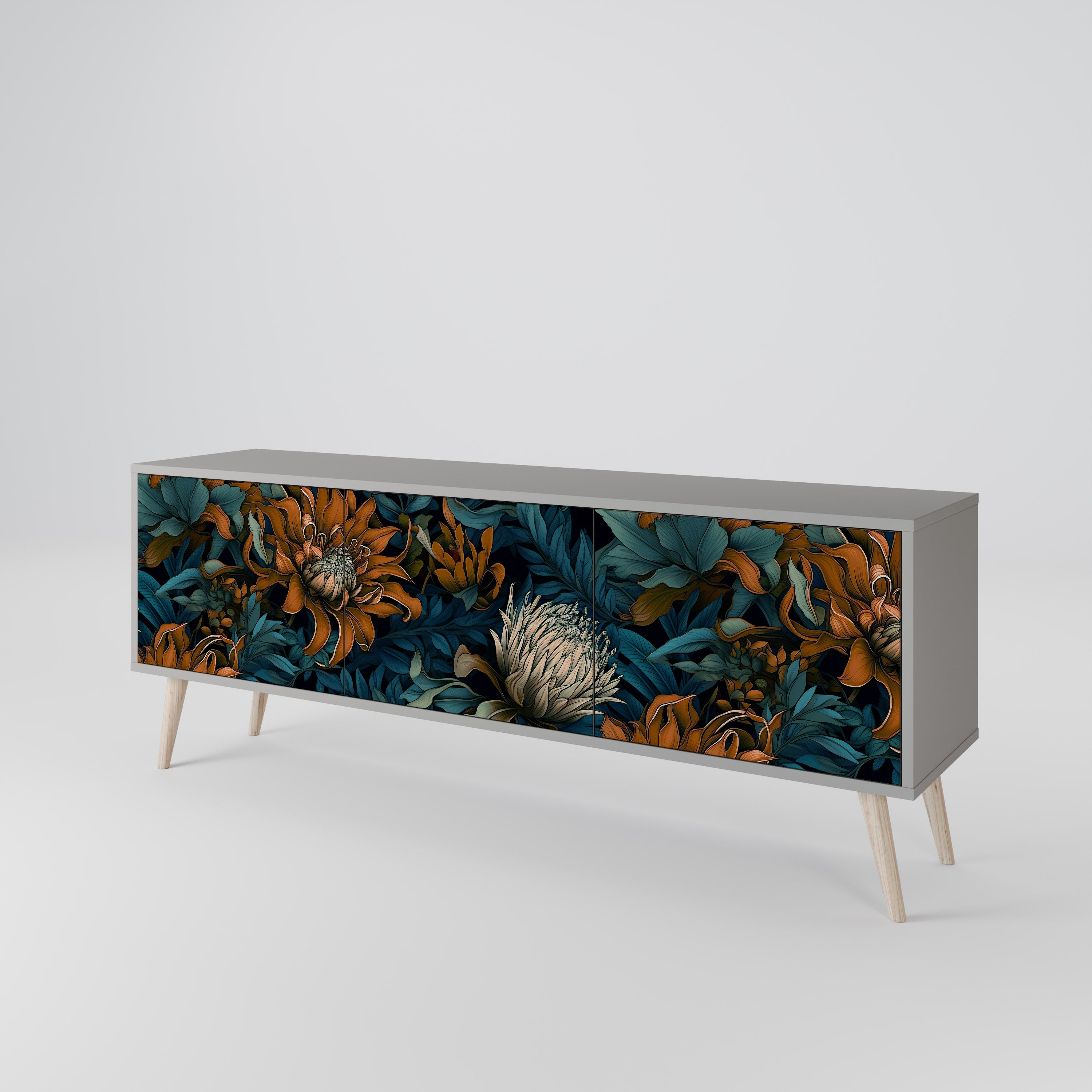 MORNING BLOOM 3-Door TV Cabinet