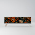 DAWN BLOOM Móvel de TV com 3 Portas em Acabamento Cinzento