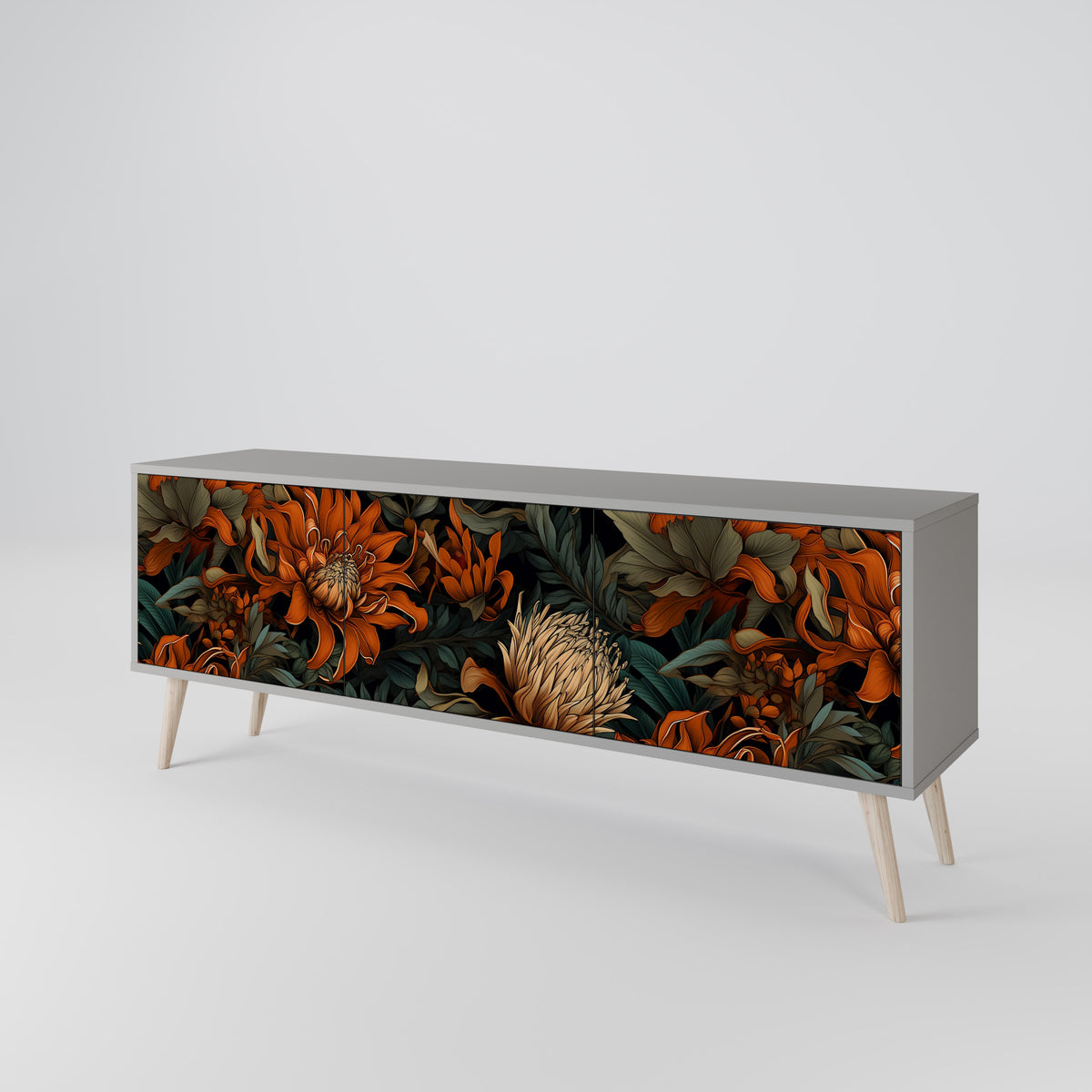 DAWN BLOOM Móvel de TV de 3 Portas