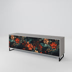 IMAGINARY BLOSSOM Móvel de TV com 3 Portas em Acabamento Cinzento