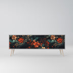 IMAGINARY BLOSSOM Móvel de TV com 3 Portas em Acabamento Cinzento