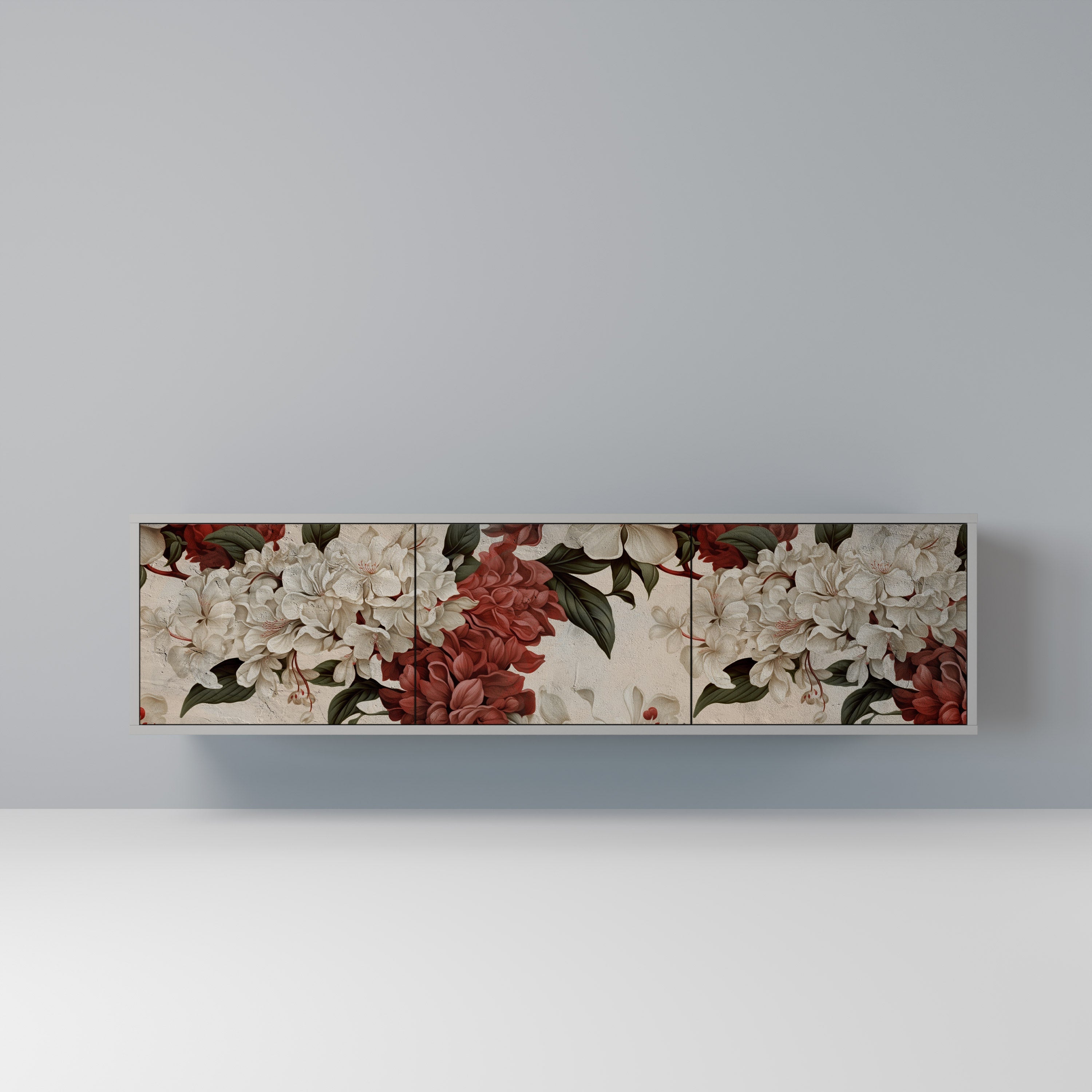 EPHEMERAL DAYS Móvel de TV com 3 Portas em Acabamento Cinzento