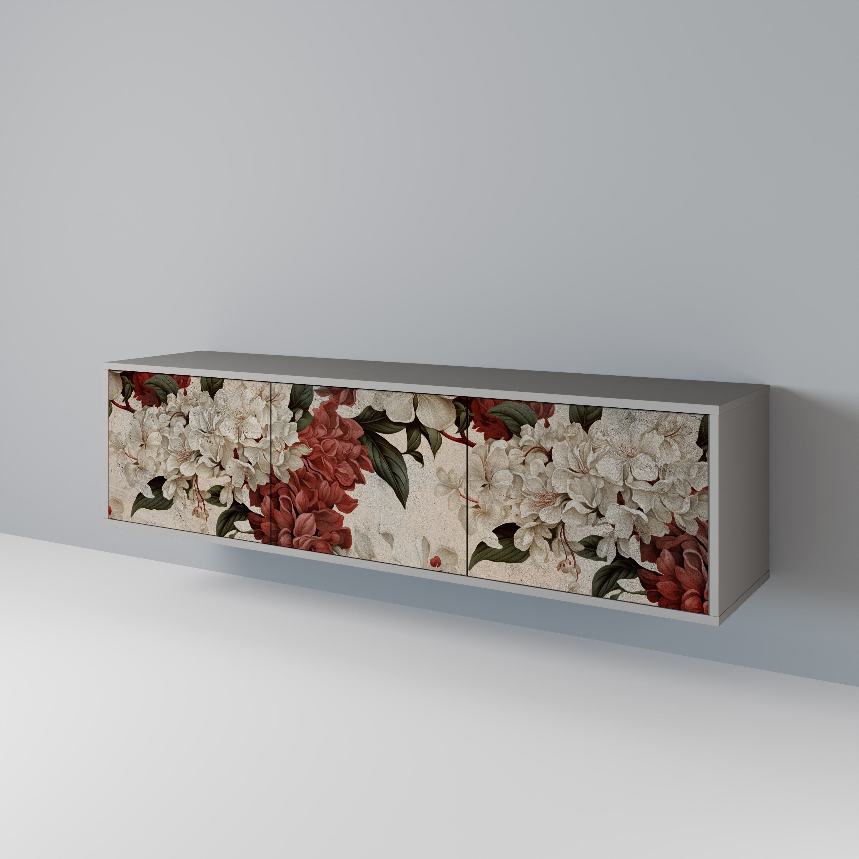 EPHEMERAL DAYS Móvel de TV com 3 Portas em Acabamento Cinzento