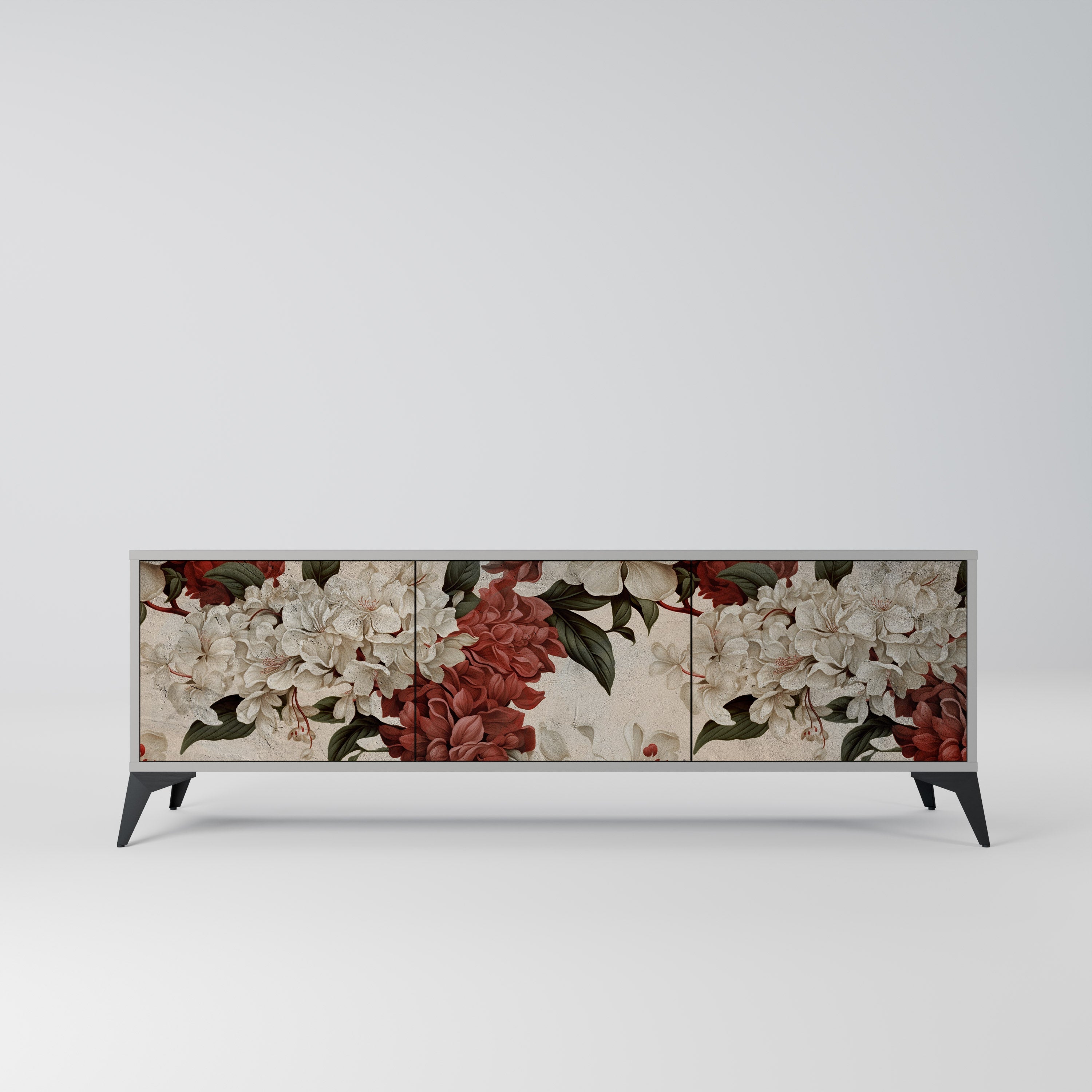 EPHEMERAL DAYS Móvel de TV com 3 Portas em Acabamento Cinzento