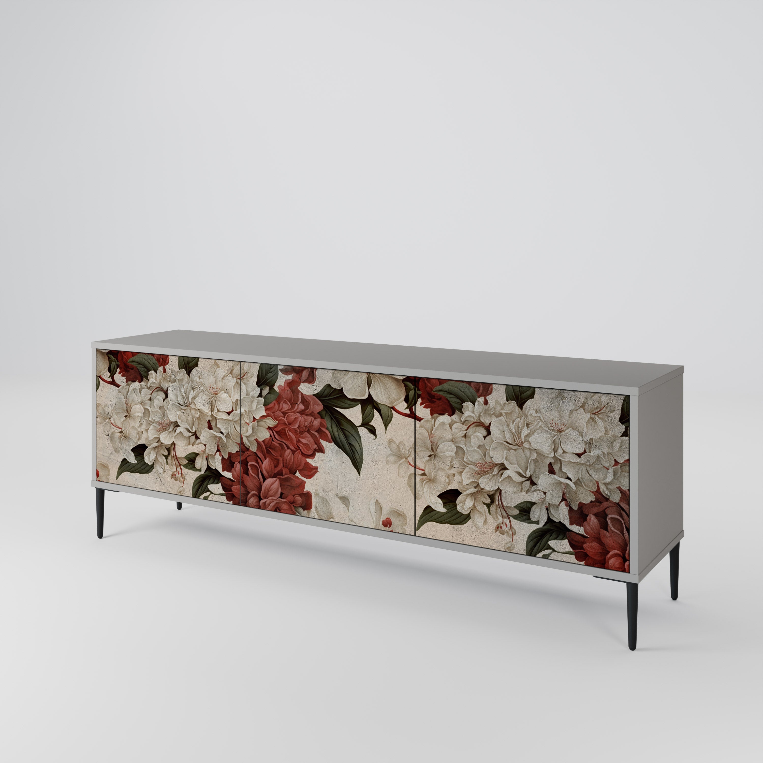 EPHEMERAL DAYS Móvel de TV com 3 Portas em Acabamento Cinzento