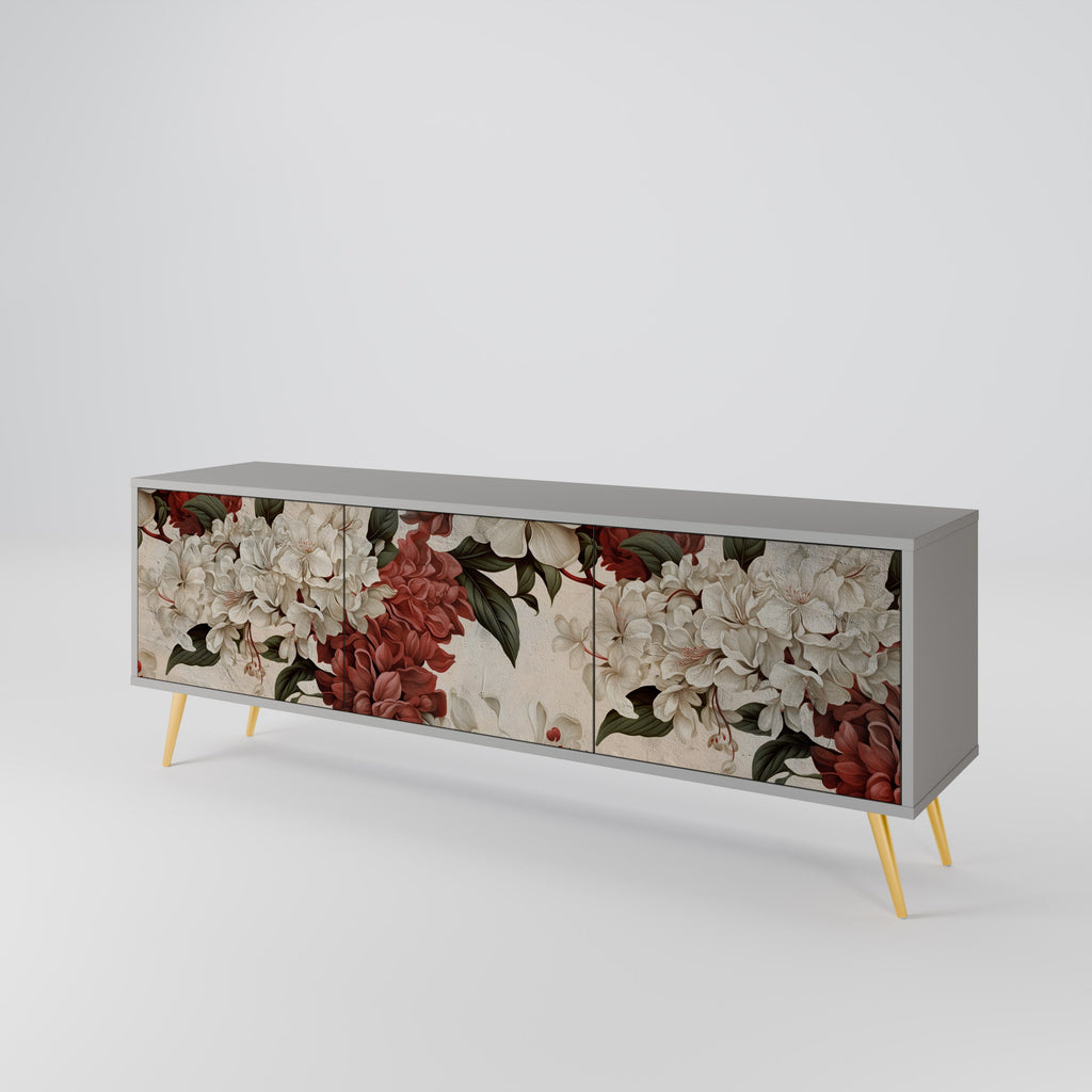 EPHEMERAL DAYS Móvel de TV com 3 Portas em Acabamento Cinzento