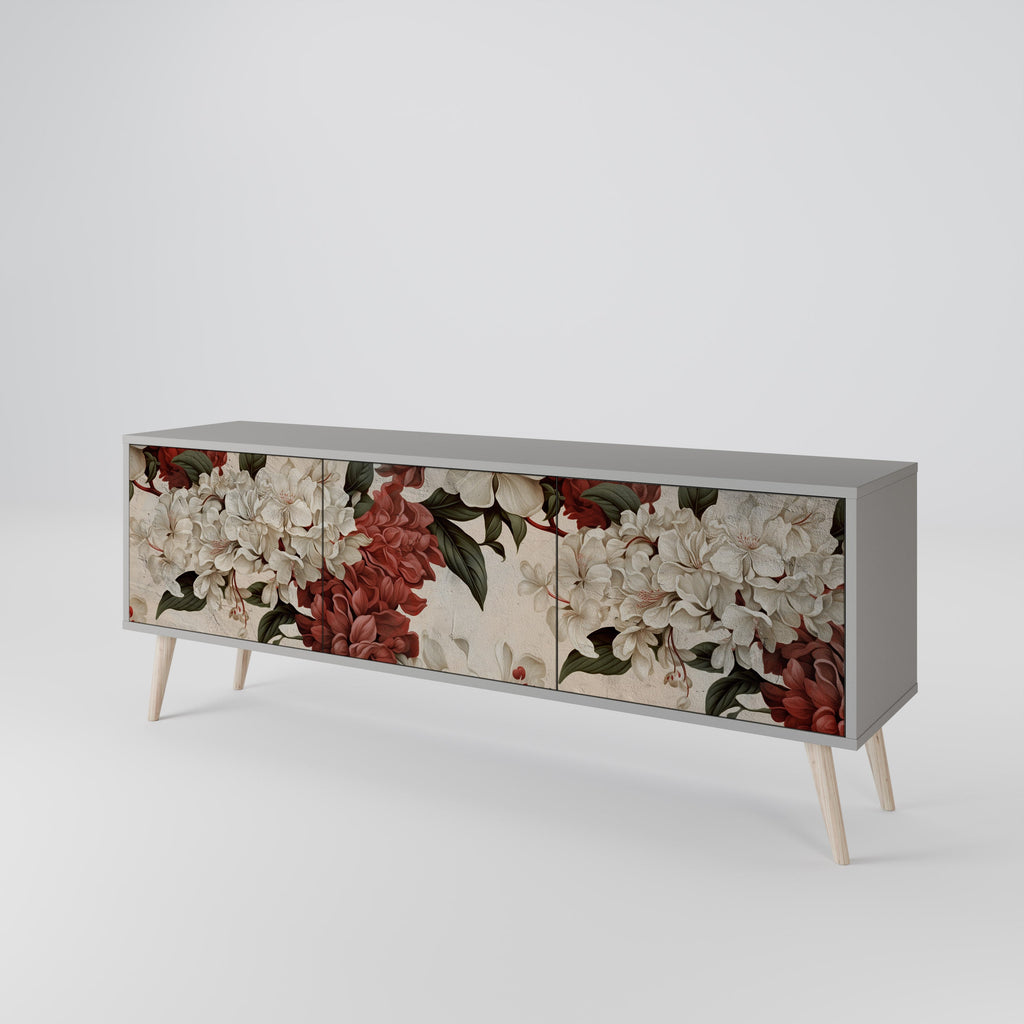 EPHEMERAL DAYS Móvel de TV com 3 Portas em Acabamento Cinzento