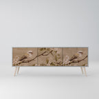 PETAL DISTINGUISH Móvel de TV com 3 Portas em Acabamento Cinzento