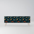 FOWL ORNAMENT Móvel de TV com 3 Portas em Acabamento Cinzento