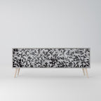 CHARCOAL SPROUT Móvel de TV com 3 Portas em Acabamento Cinzento