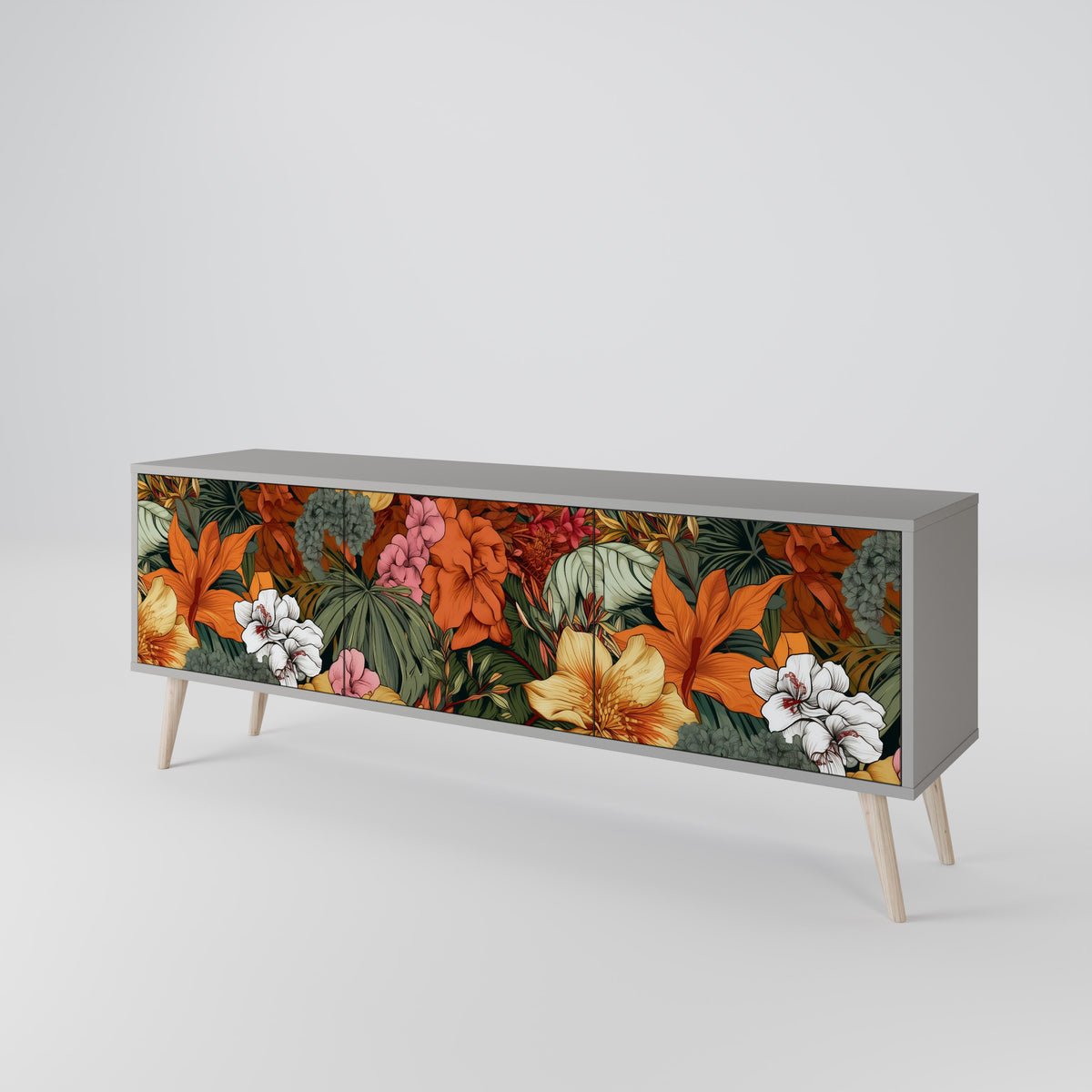 RADIANT FLORA 3-Door TV Cabinet