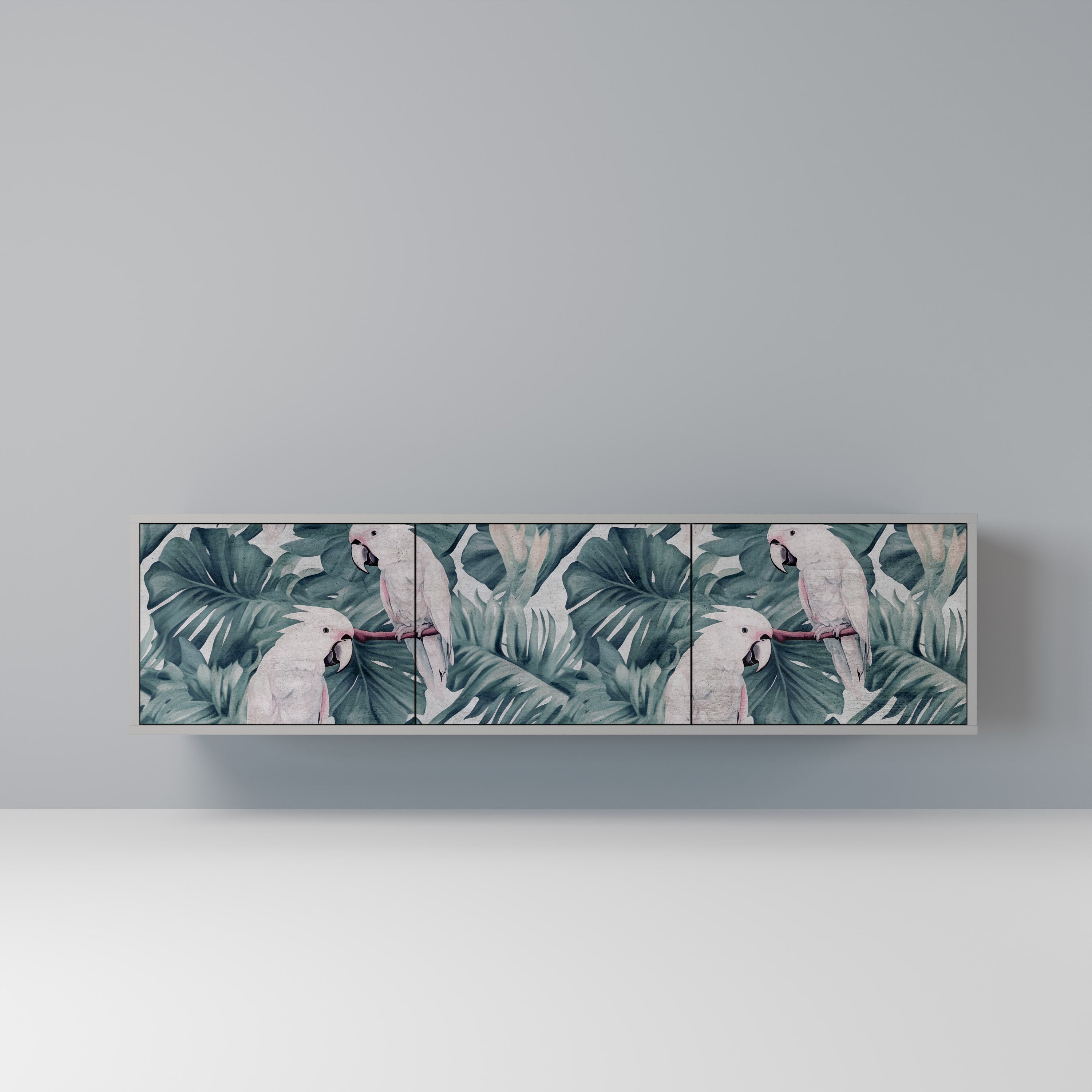 POPINJAY LOOK Móvel de TV com 3 Portas em Acabamento Cinzento