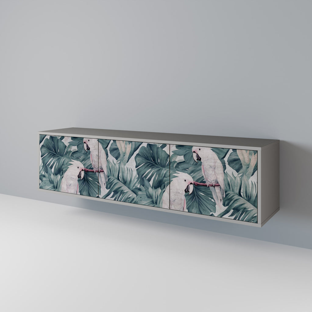 POPINJAY LOOK Móvel de TV com 3 Portas em Acabamento Cinzento