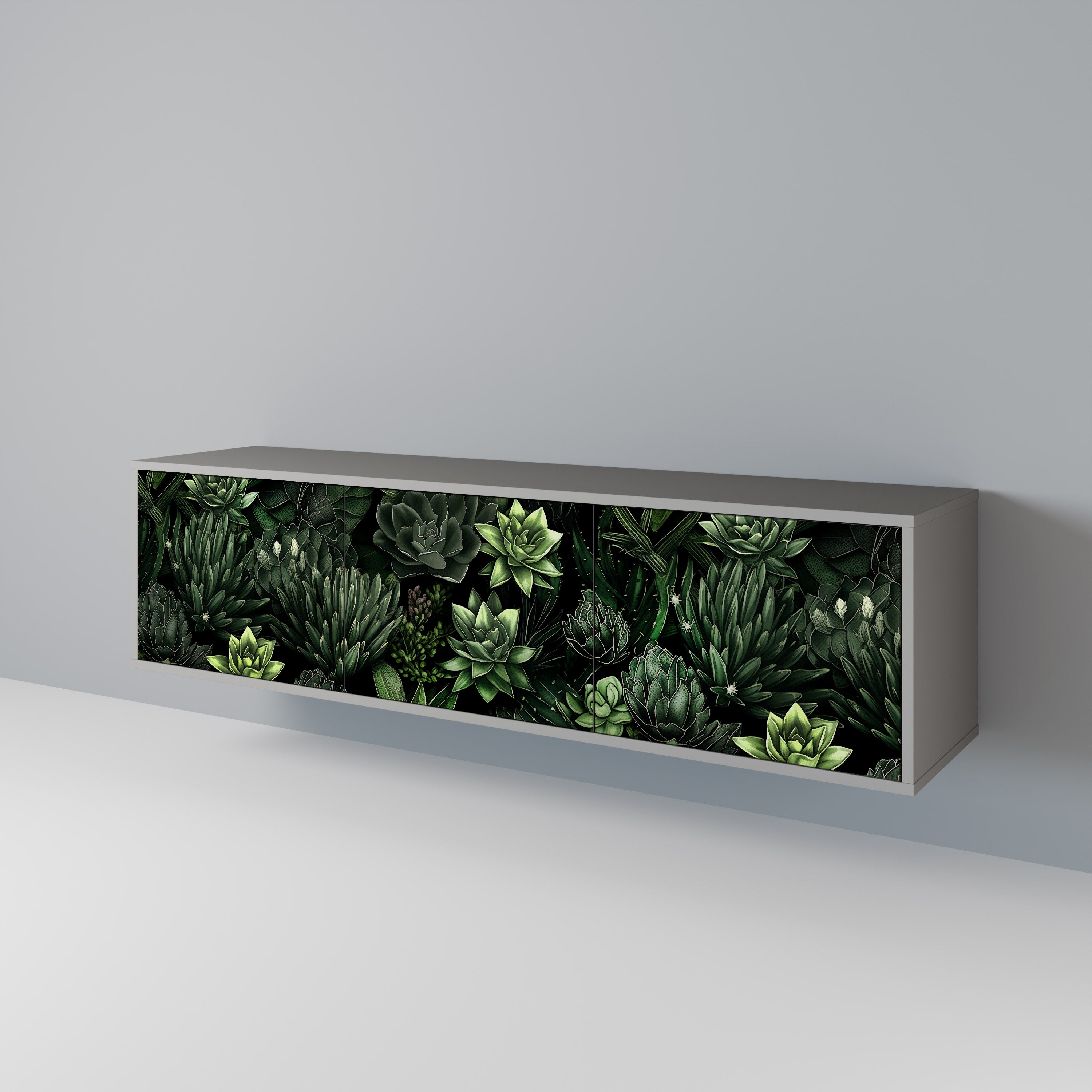 SUCCULENT JUNGLE Móvel de TV de 3 Portas