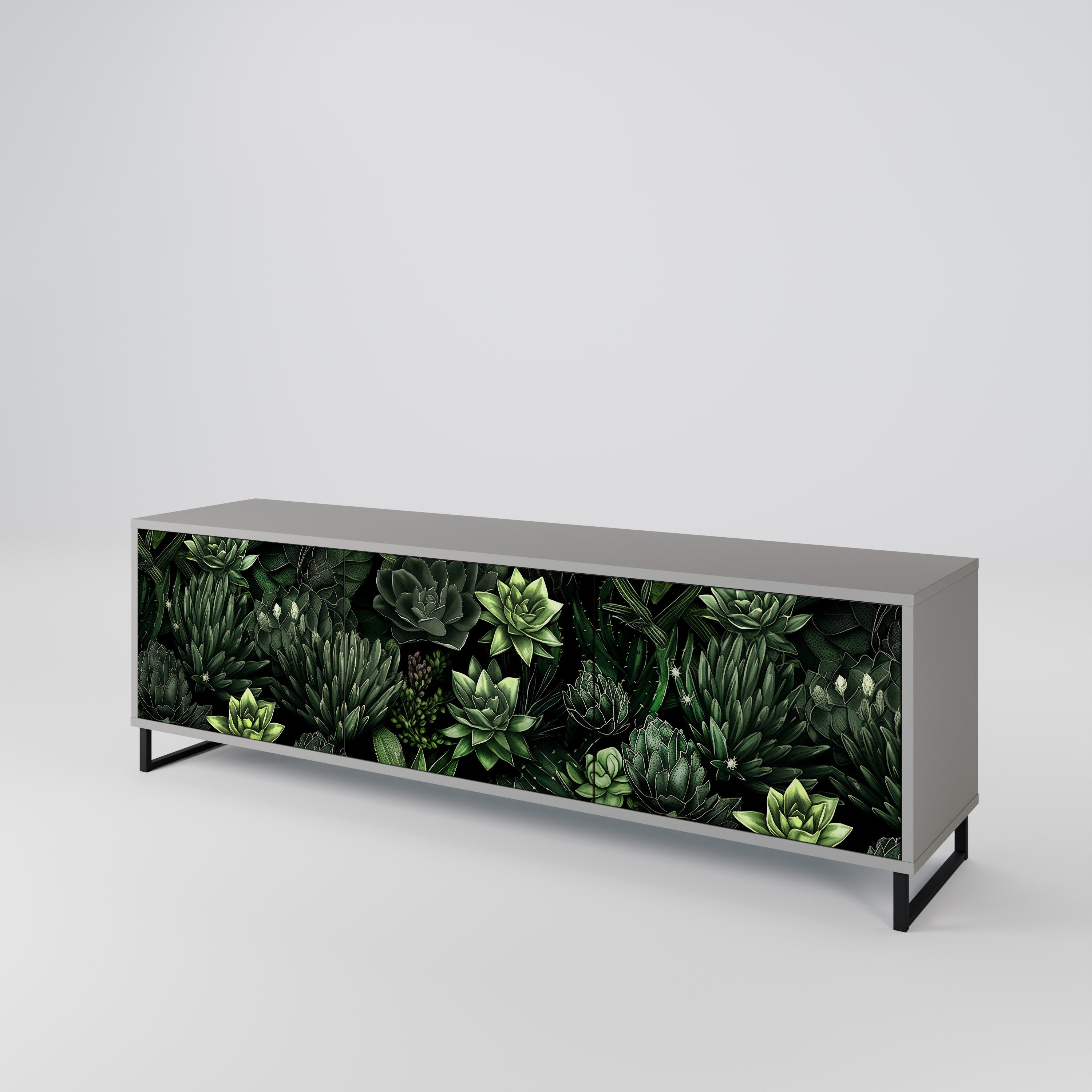 SUCCULENT JUNGLE Móvel de TV de 3 Portas