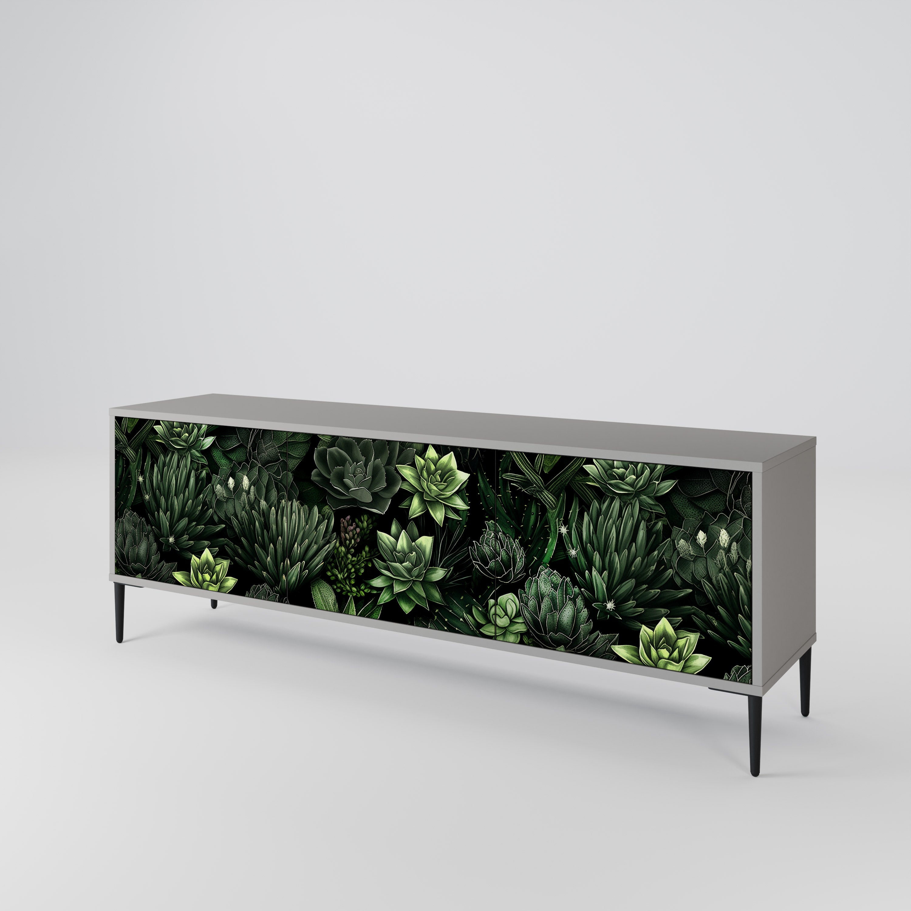 SUCCULENT JUNGLE Móvel de TV de 3 Portas