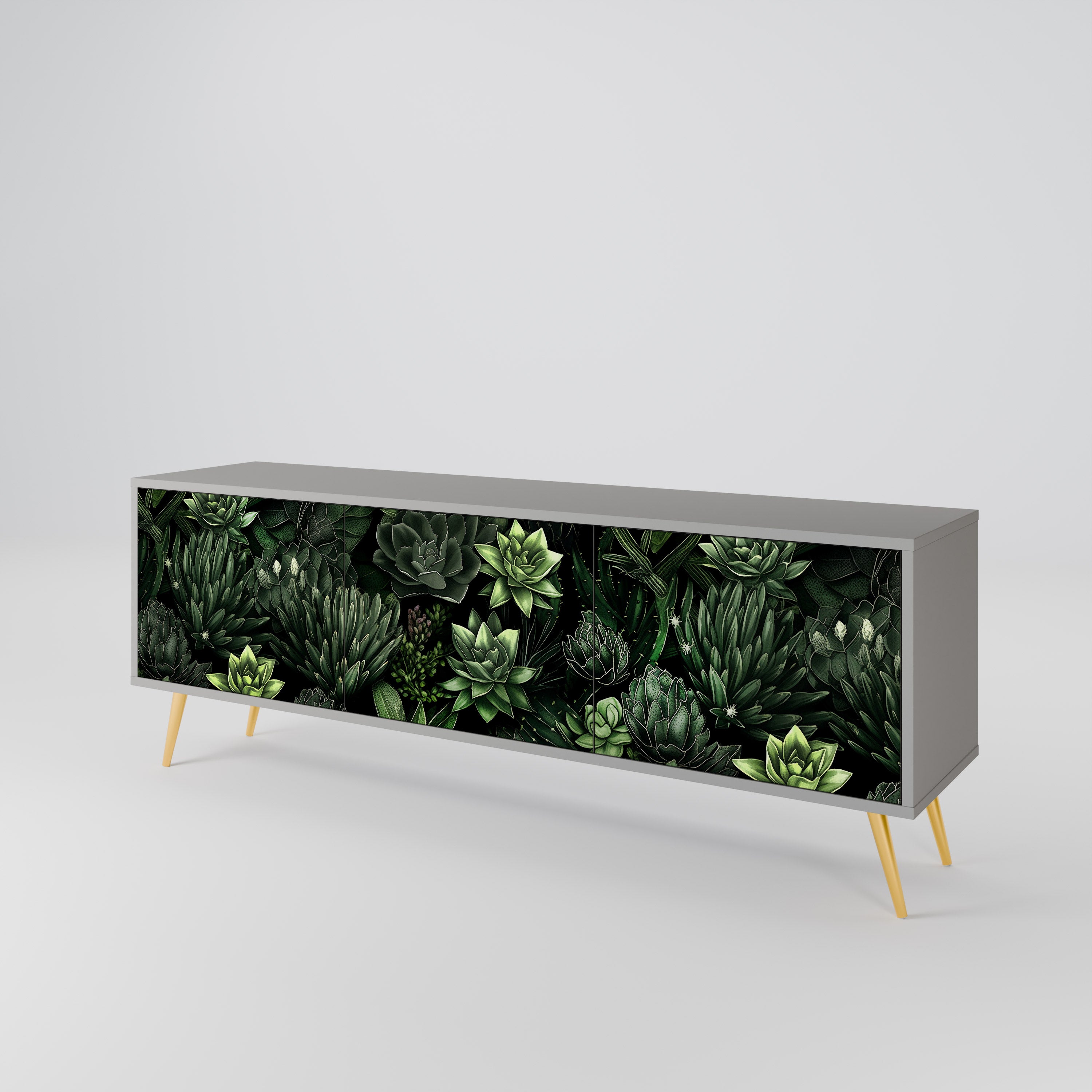 SUCCULENT JUNGLE Móvel de TV de 3 Portas
