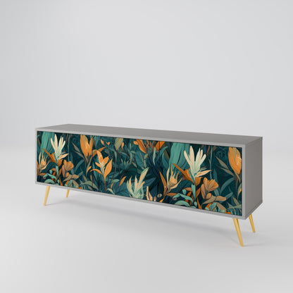 FLORAL SERENITY Móvel de TV de 3 Portas