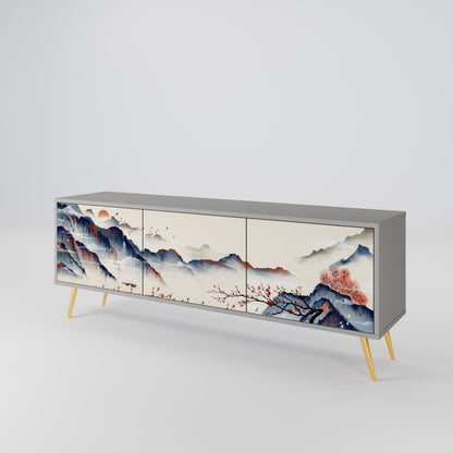 JAPANESE LANDSCAPE Móvel de TV de 3 Portas