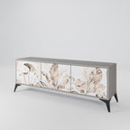 WILD TENDERNESS Móvel de TV com 3 Portas em Acabamento Cinzento